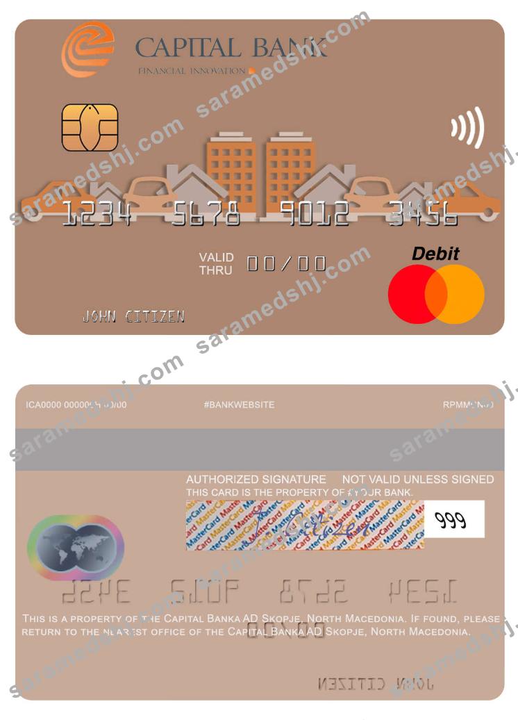 North Macedonia Capital Banka AD Skopje mastercard